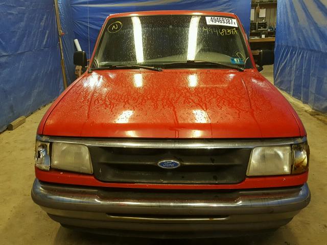 1FTCR10U4VPA51446 - 1997 FORD RANGER RED photo 9