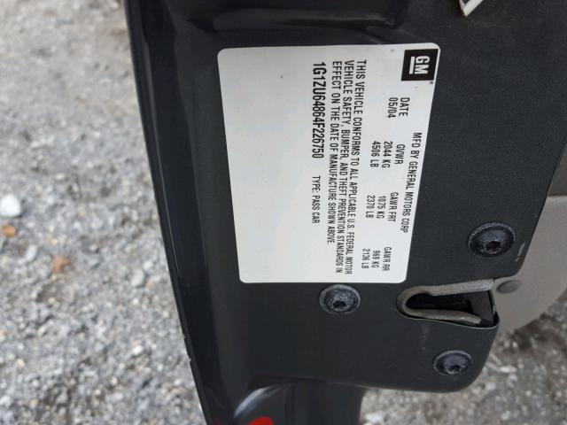 1G1ZU64864F226750 - 2004 CHEVROLET MALIBU MAX ნაცრისფერი ფოტო 10