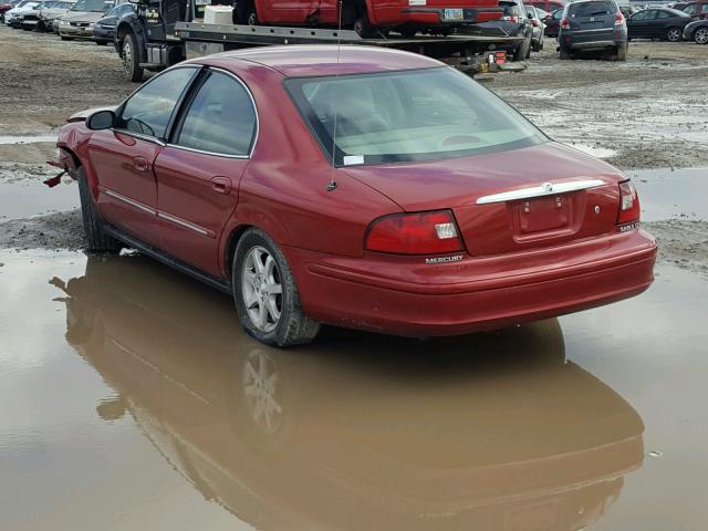 1MEFM53U2YG638066 - 2000 MERCURY SABLE LS RED photo 3