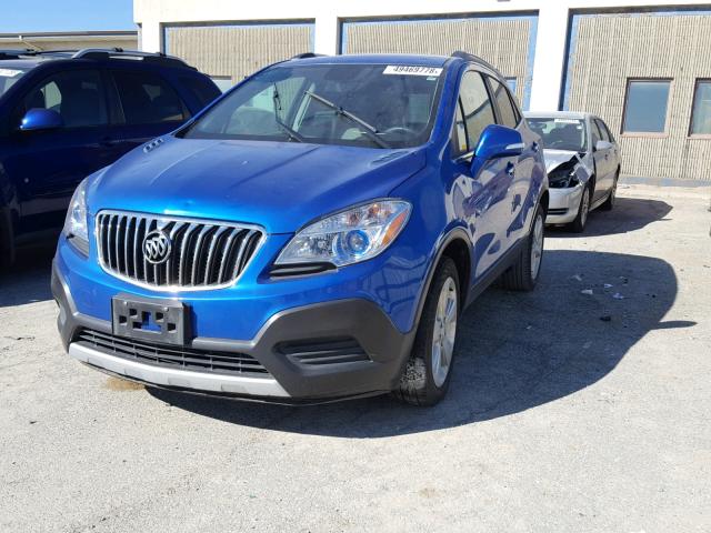 KL4CJASB4FB245115 - 2015 BUICK ENCORE BLUE photo 2