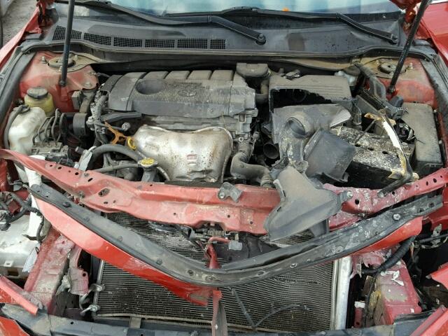 4T1BF3EK1BU137376 - 2011 TOYOTA CAMRY BASE RED photo 7