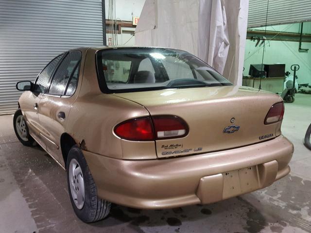 3G1JF52T2WS807086 - 1998 CHEVROLET CAVALIER L GOLD photo 3