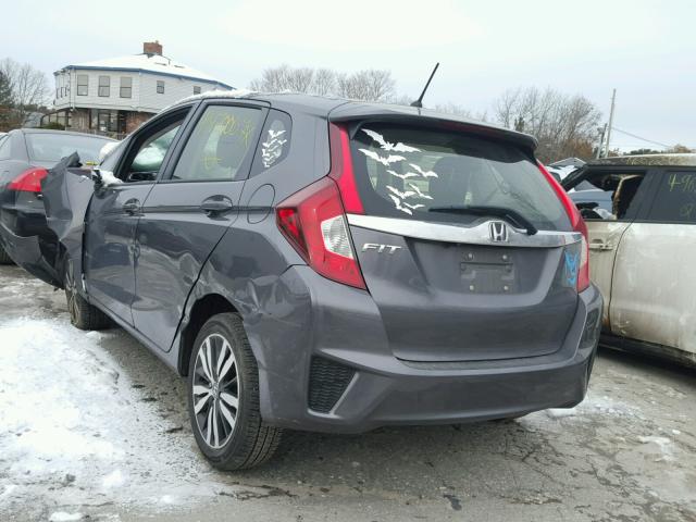 JHMGK5H75GX045667 - 2016 HONDA FIT EX GRAY photo 3