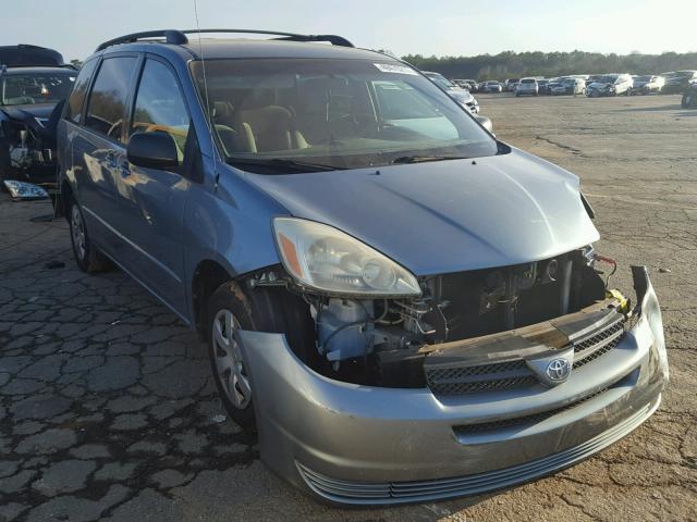 5TDZA23C55S261991 - 2005 TOYOTA SIENNA CE BLUE photo 1