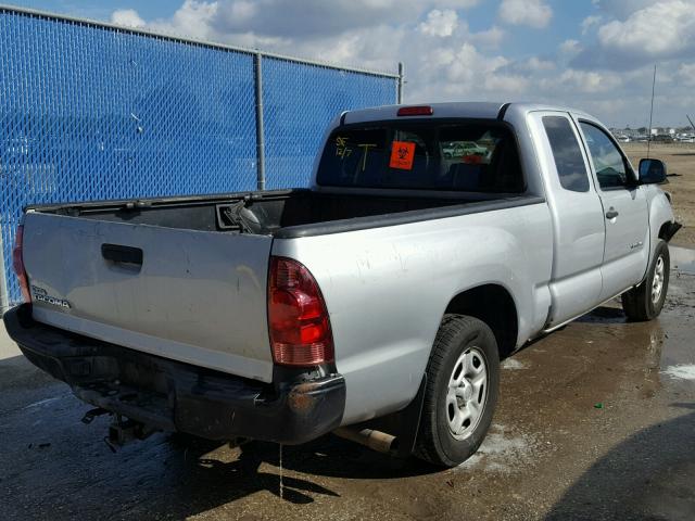 5TFTX4CNXCX017861 - 2012 TOYOTA TACOMA ACC SILVER photo 4