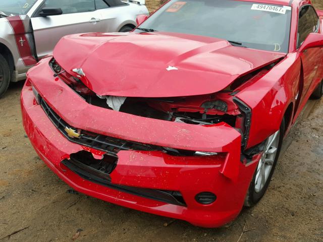 2G1FB1E35F9271513 - 2015 CHEVROLET CAMARO LS RED photo 9