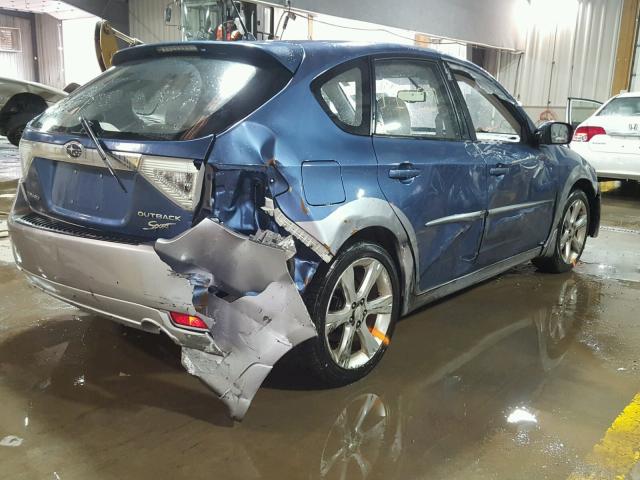 JF1GH63618H810170 - 2008 SUBARU IMPREZA OU BLUE photo 4