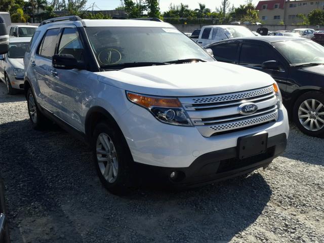 1FM5K7D98EGC37668 - 2014 FORD EXPLORER X WHITE photo 1