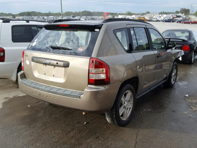 1J8FT47W17D219273 - 2007 JEEP COMPASS TAN photo 4