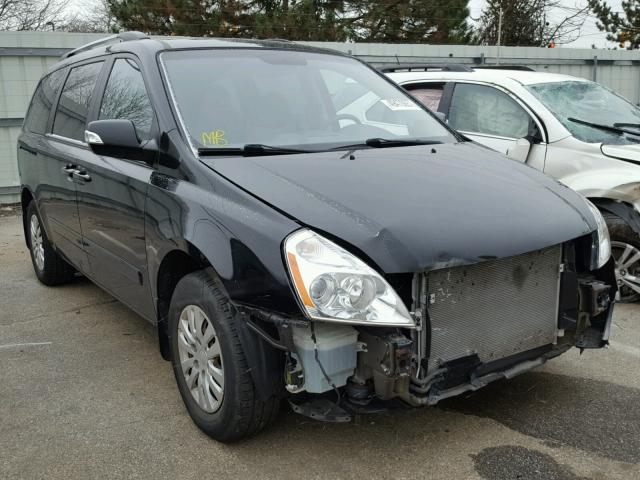 KNDMG4C77E6565086 - 2014 KIA SEDONA LX BLACK photo 1