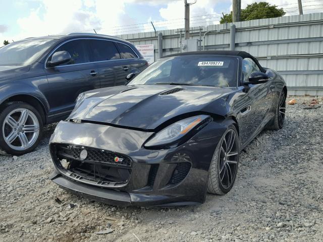 SAJWA6FCXE8K03127 - 2014 JAGUAR F-TYPE S BLACK photo 2