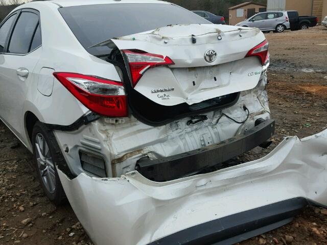 5YFBPRHE5EP133181 - 2014 TOYOTA COROLLA EC WHITE photo 9