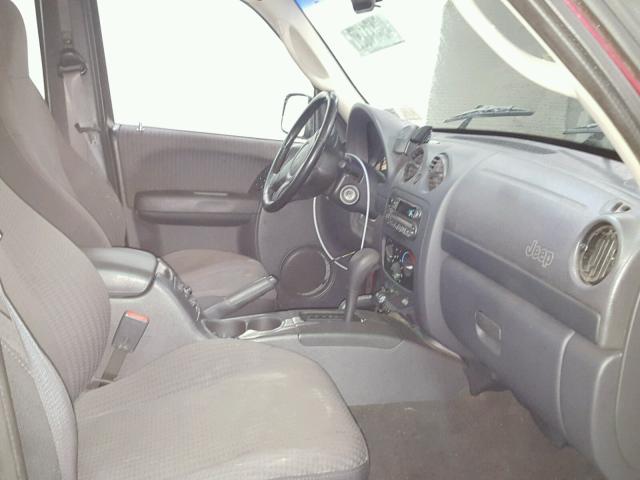 1J4GL48K82W243746 - 2002 JEEP LIBERTY SP RED photo 5