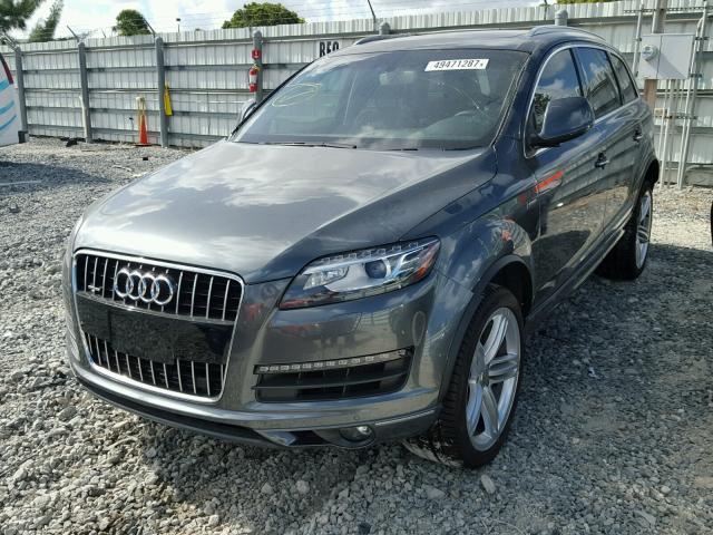 WA1LGAFE0FD030693 - 2015 AUDI Q7 PREMIUM GRAY photo 2