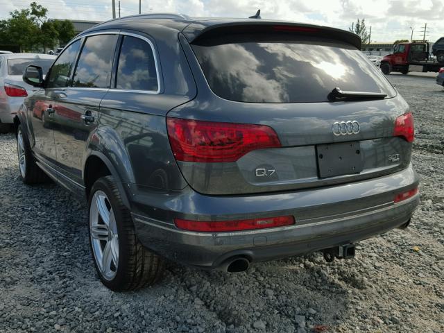 WA1LGAFE0FD030693 - 2015 AUDI Q7 PREMIUM GRAY photo 3