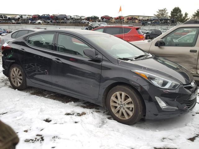 5NPDH4AE2GH691279 - 2016 HYUNDAI ELANTRA SE BLACK photo 1