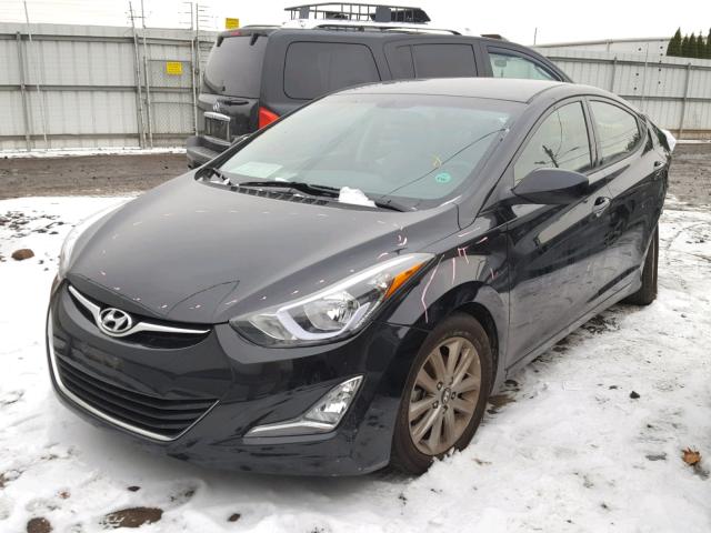 5NPDH4AE2GH691279 - 2016 HYUNDAI ELANTRA SE BLACK photo 2