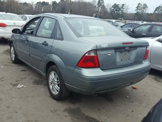 1FAFP34N05W263757 - 2005 FORD FOCUS ZX4 GREEN photo 3