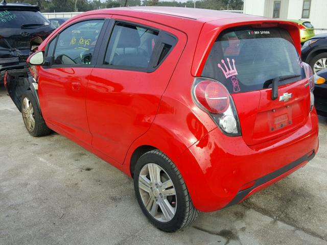 KL8CB6S9XDC573779 - 2013 CHEVROLET SPARK LS RED photo 3