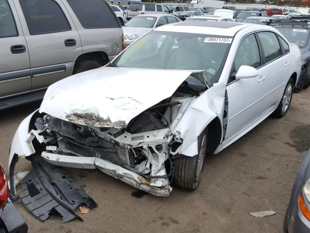 2G1WG5EK0B1271427 - 2011 CHEVROLET IMPALA LT WHITE photo 2