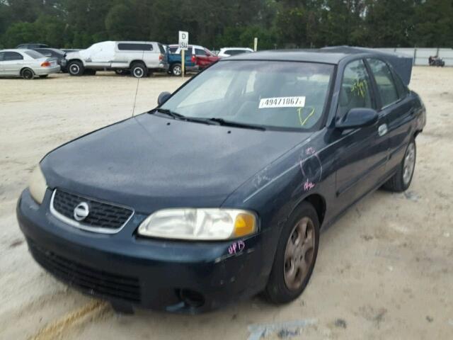 3N1CB51D73L709962 - 2003 NISSAN SENTRA XE BLUE photo 2