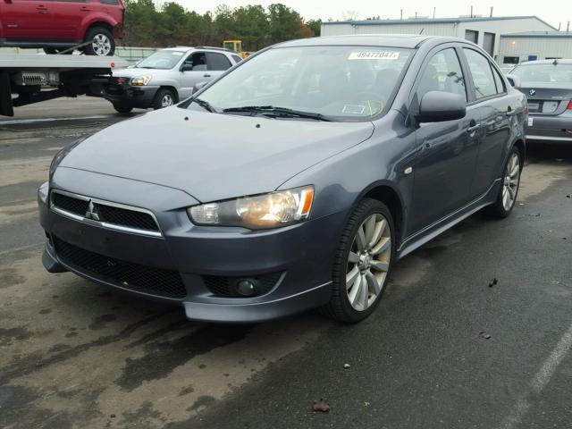 JA32U8FW6AU007096 - 2010 MITSUBISHI LANCER GTS GRAY photo 2