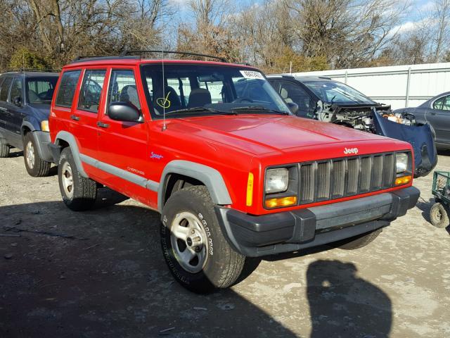 1J4FJ68S4VL539897 - 1997 JEEP CHEROKEE S RED photo 1