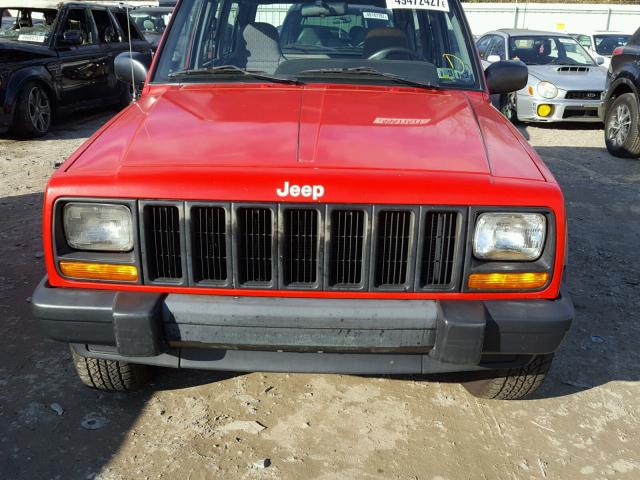 1J4FJ68S4VL539897 - 1997 JEEP CHEROKEE S RED photo 7