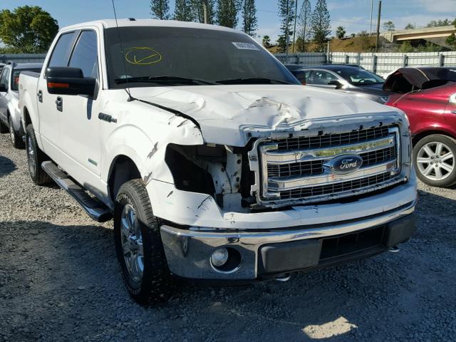 1FTFW1ET1EKD96730 - 2014 FORD F150 SUPER WHITE photo 1