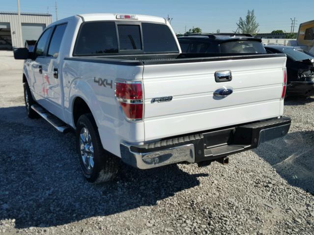 1FTFW1ET1EKD96730 - 2014 FORD F150 SUPER WHITE photo 3