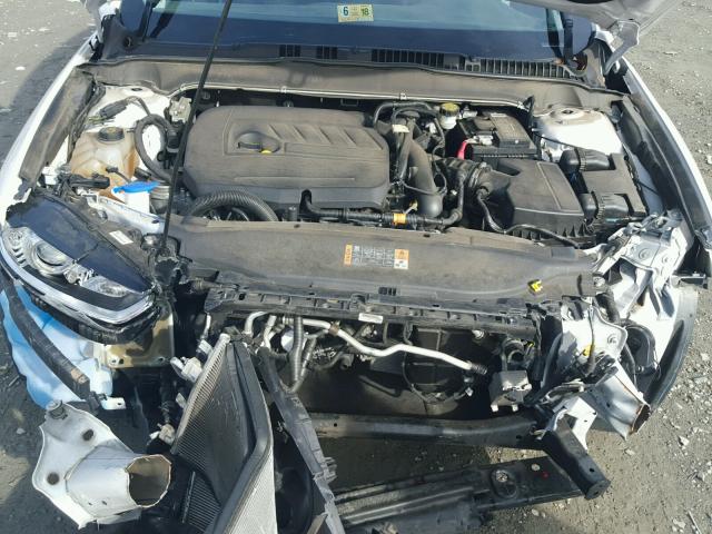 3FA6P0HD7ER312424 - 2014 FORD FUSION SE WHITE photo 7