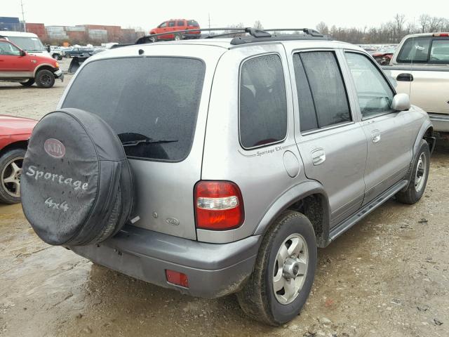 KNDJA723415706622 - 2001 KIA SPORTAGE SILVER photo 4