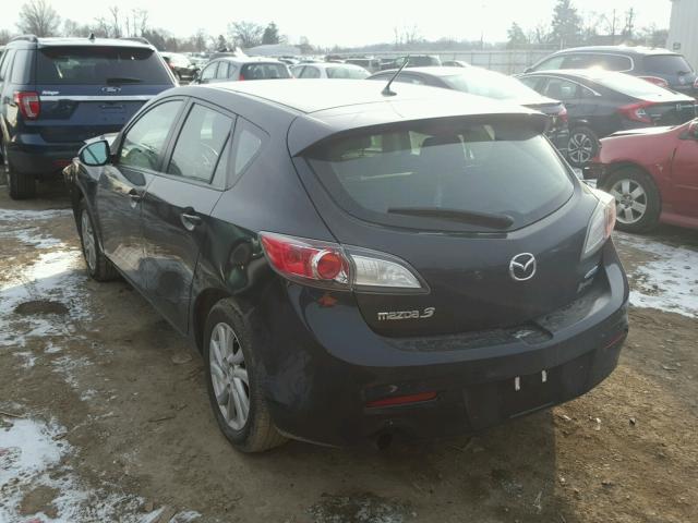 JM1BL1L72C1568179 - 2012 MAZDA 3 I BLACK photo 3