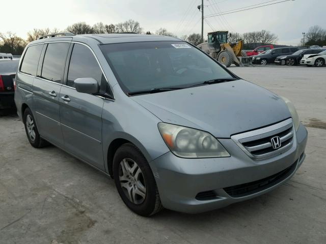 5FNRL38705B041559 - 2005 HONDA ODYSSEY EX GRAY photo 1