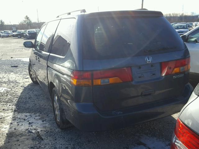 5FNRL18874B150743 - 2004 HONDA ODYSSEY EX GRAY photo 3