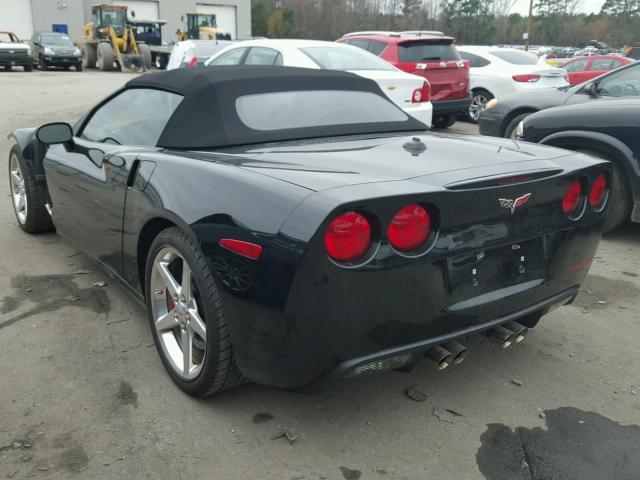 1G1YY34U555126142 - 2005 CHEVROLET CORVETTE BLACK photo 3