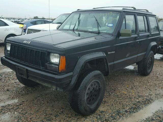 1J4FT88S7NL233394 - 1992 JEEP CHEROKEE S BLACK photo 2