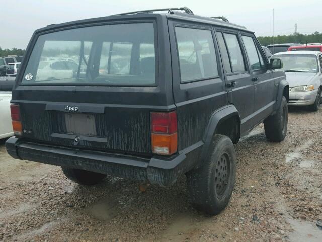 1J4FT88S7NL233394 - 1992 JEEP CHEROKEE S BLACK photo 4