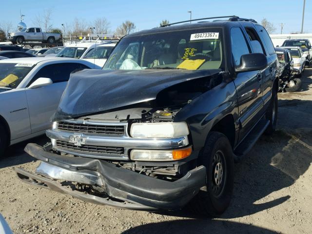 1GNEK13TX1R142386 - 2001 CHEVROLET TAHOE K150 BLACK photo 2