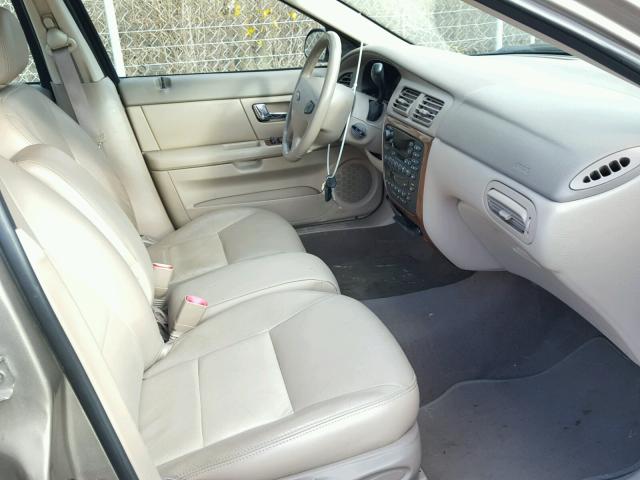 1FAFP56S73G117698 - 2003 FORD TAURUS SEL BEIGE photo 5