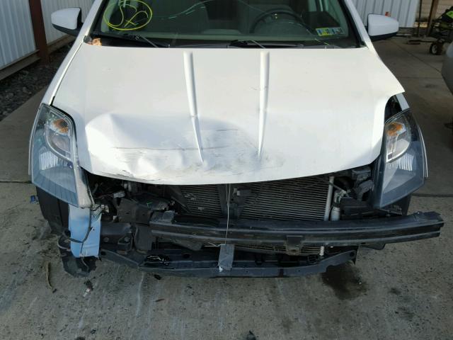 3N1AB6AP1AL725367 - 2010 NISSAN SENTRA 2.0 WHITE photo 7