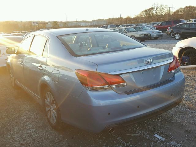 4T1BK3DB3BU426434 - 2011 TOYOTA AVALON BAS BLUE photo 3