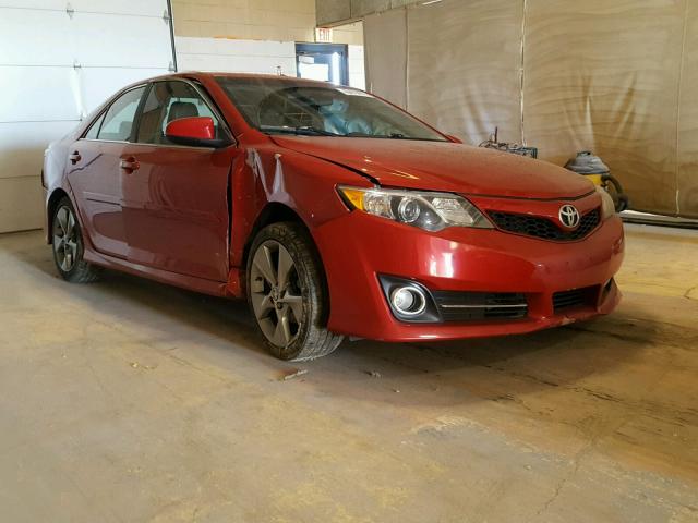 4T1BF1FK9CU617900 - 2012 TOYOTA CAMRY BASE RED photo 1