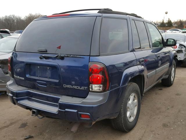 1GNDT13S232175197 - 2003 CHEVROLET TRAILBLAZE BLUE photo 4