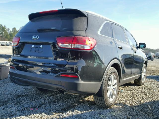 5XYPG4A30HG209190 - 2017 KIA SORENTO LX BLACK photo 4