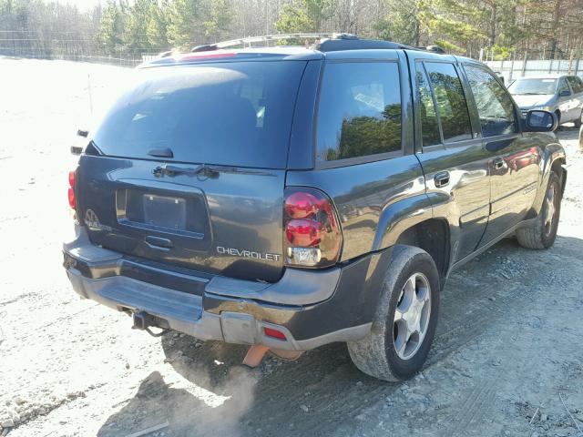 1GNDS13S142287087 - 2004 CHEVROLET TRAILBLAZE BLUE photo 4