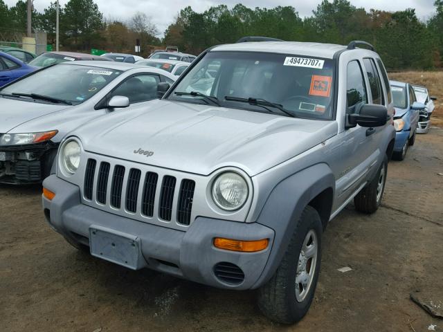 1J4GL48K92W224266 - 2002 JEEP LIBERTY SP SILVER photo 2