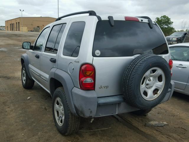 1J4GL48K92W224266 - 2002 JEEP LIBERTY SP SILVER photo 3