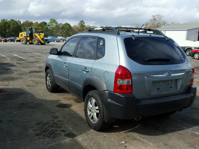 KM8JN12D87U665769 - 2007 HYUNDAI TUCSON SE BLUE photo 3