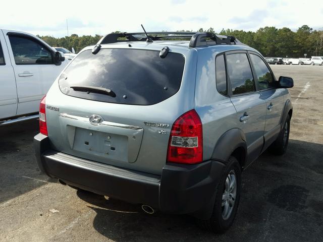 KM8JN12D87U665769 - 2007 HYUNDAI TUCSON SE BLUE photo 4